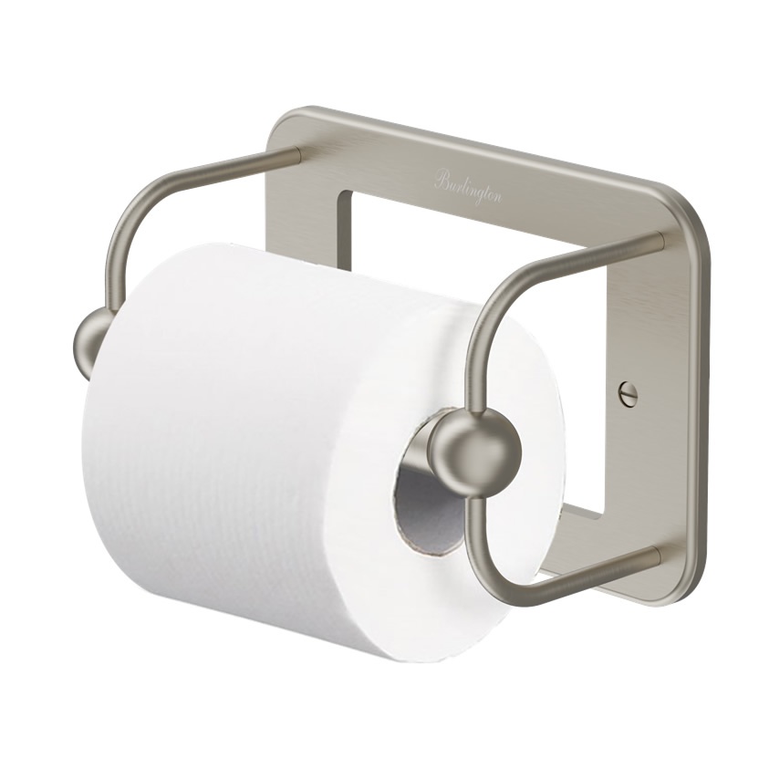 Burlington Brushed Nickel Toilet Roll Holder